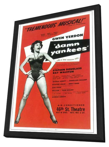 Damn Yankees (Broadway) 11 x 17 Poster - Style A - in Deluxe Aluminum Frame