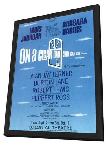 On A Clear Day You Can See Forever (Broadway) 11 x 17 Poster - Style A - in Deluxe Aluminum Frame