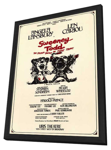 Sweeney Todd (Broadway) 11 x 17 Poster - Style A - in Deluxe Aluminum Frame