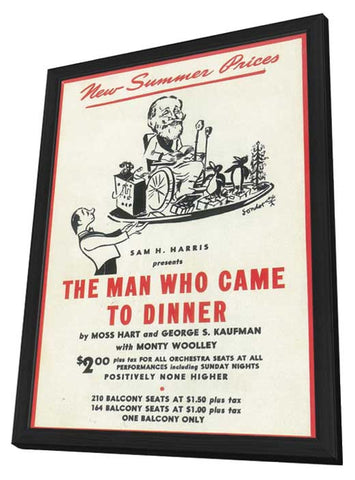 Man Who Came to Dinner, The (Broadway) 11 x 17 Poster - Style A - in Deluxe Aluminum Frame