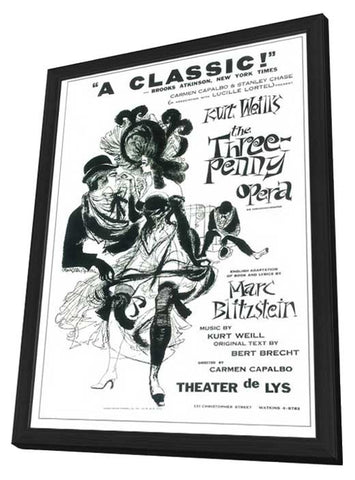 Three Penny Opera, The (Broadway) 11 x 17 Poster - Style A - in Deluxe Aluminum Frame