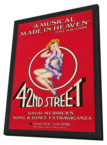 42nd Street (Broadway) 11 x 17 Poster - Style A - in Deluxe Aluminum Frame