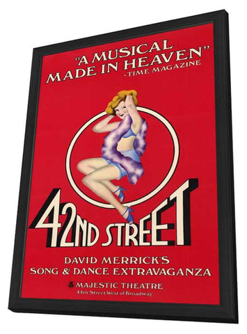 42nd Street (Broadway) 11 x 17 Poster - Style A - in Deluxe Wood Frame