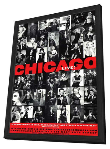 Chicago (Broadway) 11 x 17 Poster - Style B - in Deluxe Aluminum Frame