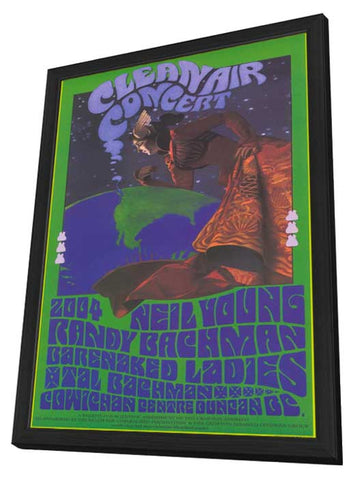 Neil Young/Randy Bachman 11 x 17 Music Poster - Style A - in Deluxe Aluminum Frame