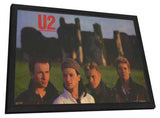 U2 11 x 17 Music Poster - Style A - in Deluxe Aluminum Frame