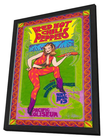 Red Hot Chili Peppers 11 x 17 Music Poster - Style A - in Deluxe Aluminum Frame