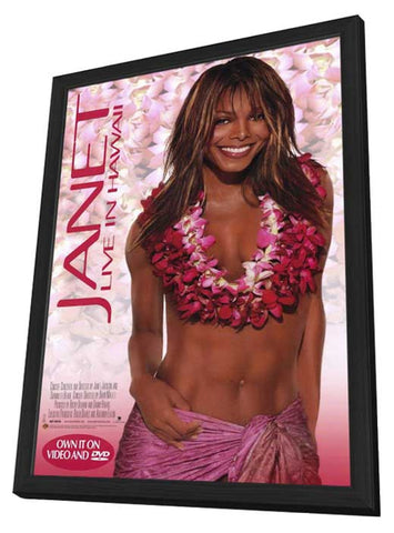 Janet Jackson: Live in Hawaii 11 x 17 Music Poster - Style A - in Deluxe Aluminum Frame