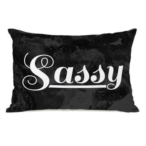 Sassy Classy Reversible Throw Pillow by OBC