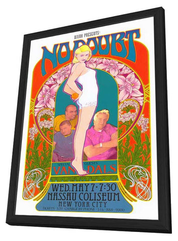 No Doubt 11 x 17 Music Poster - Style B - in Deluxe Aluminum Frame