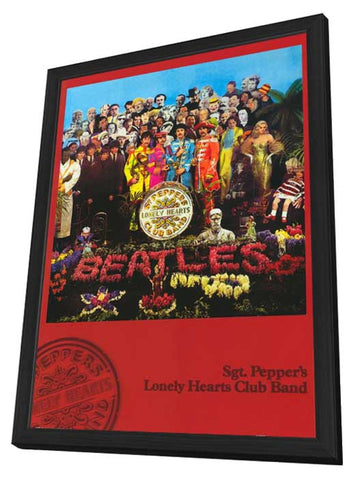 The Beatles 11 x 17 Music Poster - Style B - in Deluxe Aluminum Frame