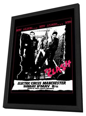The Clash 11 x 17 Music Poster - Style B - in Deluxe Aluminum Frame