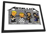 Metallica 11 x 17 Music Poster - Style C - in Deluxe Aluminum Frame