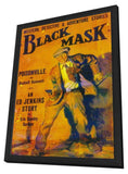 Black Mask (Pulp) 11 x 17 Pulp Poster - Style A - in Deluxe Aluminum Frame
