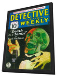 Detective Fiction Weekly (Pulp) 11 x 17 Pulp Poster - Style A - in Deluxe Aluminum Frame