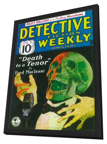 Detective Fiction Weekly (Pulp) 11 x 17 Pulp Poster - Style A - in Deluxe Aluminum Frame