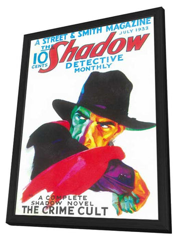 Shadow, The (Pulp) 11 x 17 Pulp Poster - Style A - in Deluxe Aluminum Frame