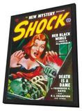 Shock (Pulp) 11 x 17 Pulp Poster - Style A - in Deluxe Aluminum Frame