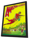 Amazing Stories (Pulp) 11 x 17 Pulp Poster - Style C - in Deluxe Aluminum Frame