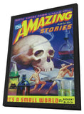 Amazing Stories (Pulp) 11 x 17 Pulp Poster - Style J - in Deluxe Aluminum Frame