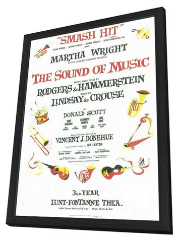 Sound Of Music, The (Broadway) 11 x 17 Poster - Style B - in Deluxe Aluminum Frame