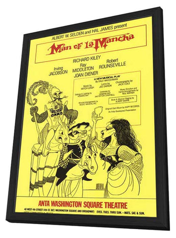 Man Of La Mancha (Broadway) 11 x 17 Poster - Style C - in Deluxe Aluminum Frame