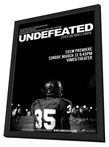Undefeated 11 x 17 Movie Poster - Style A - in Deluxe Aluminum Frame
