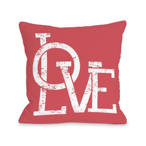 Modern Love Overlap Throw Pillow by OBC