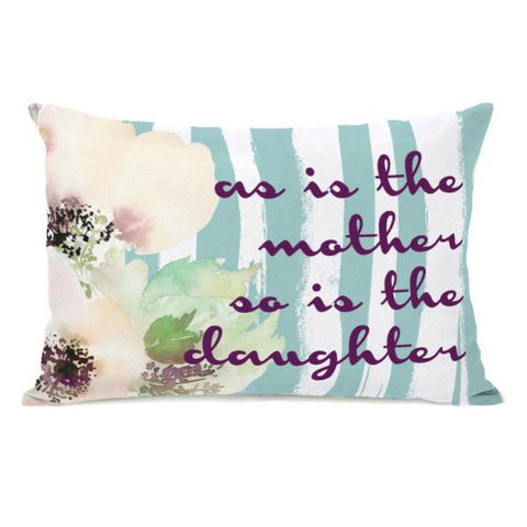 As Is The Mother Throw Pillow by OBC