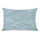 Abstract Ocean Pattern Throw Pillow by