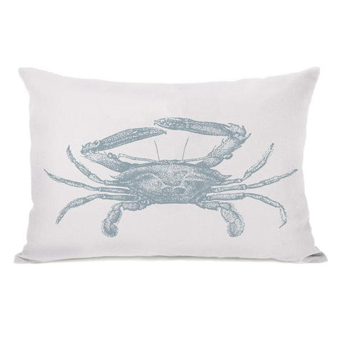Natural Crab Throw Pillow by