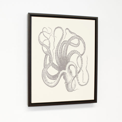 Natural Octopus - Tan Walnut Floating Frame by OBC 11 X 14