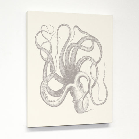 Natural Octopus - Tan Canvas by OBC 11 X 14