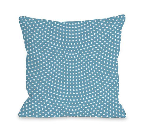 Scalloped Dots Throw Pillow by