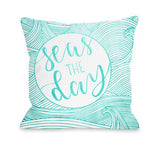 Seas The Day Throw Pillow by