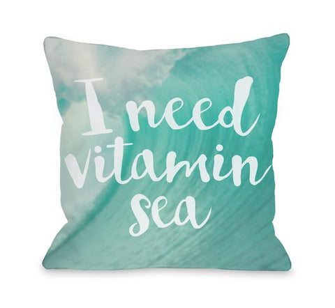 Vitamin Sea Throw Pillow by