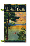 Lake Scene at Sunset Wood 18x30