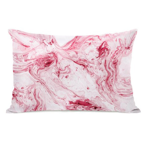 Marble Candy Throw Pillow by OBC