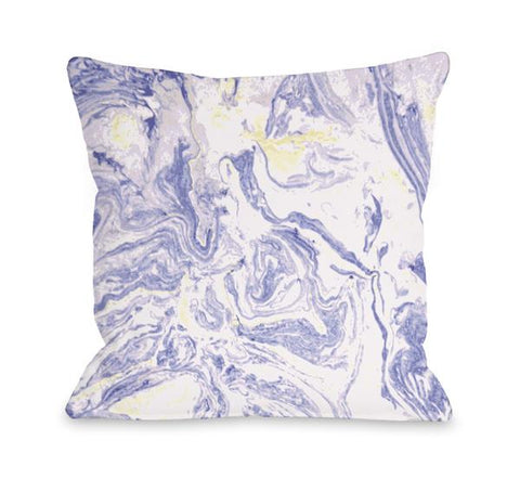 Marble Meadow Throw Pillow by OBC