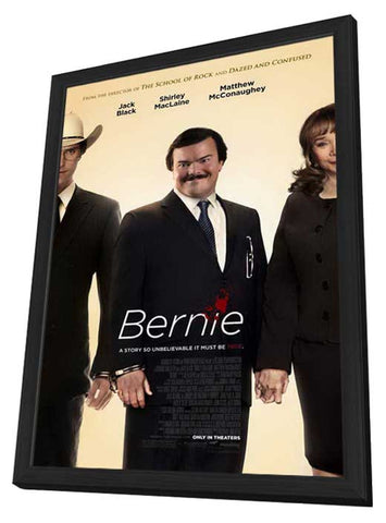 Bernie 11 x 17 Movie Poster - Style A - in Deluxe Aluminum Frame