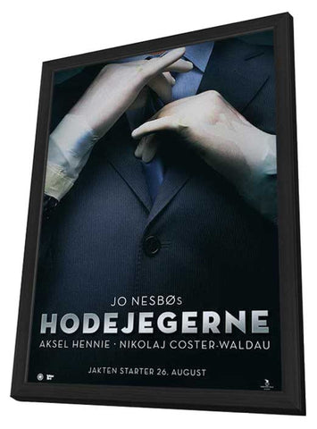 Headhunters 11 x 17 Movie Poster - Norwegian Style B - in Deluxe Aluminum Frame