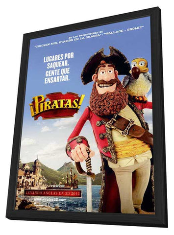 The Pirates! Band of Misfits 11 x 17 Movie Poster - Spanish Style A - in Deluxe Aluminum Frame