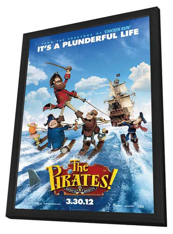 The Pirates! Band of Misfits 11 x 17 Movie Poster - Style A - in Deluxe Aluminum Frame