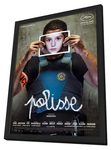 Polisse 11 x 17 Movie Poster - French Style C - in Deluxe Aluminum Frame