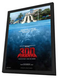 Piranha 3DD 11 x 17 Movie Poster - Style B - in Deluxe Aluminum Frame