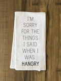 Hangry Tea Towel by