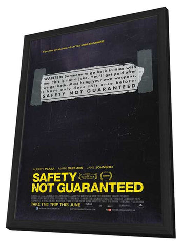 Safety Not Guaranteed 11 x 17 Movie Poster - Style A - in Deluxe Aluminum Frame