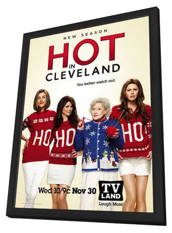 Hot in Cleveland (TV) 11 x 17 TV Poster - Style D - in Deluxe Aluminum Frame