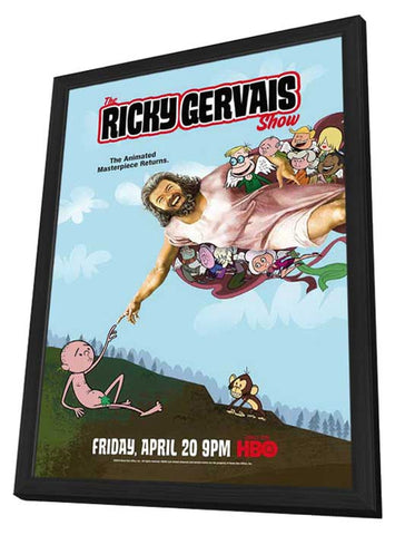 The Ricky Gervais Show (TV) 11 x 17 TV Poster - Style A - in Deluxe Aluminum Frame