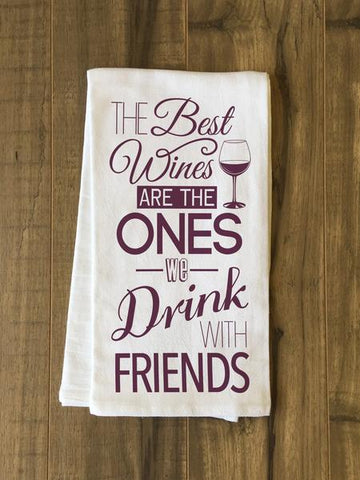 The Best Wines Tea Towel by